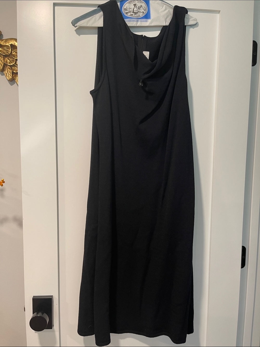 St. John dark Navy Sleeveless Knit Dress